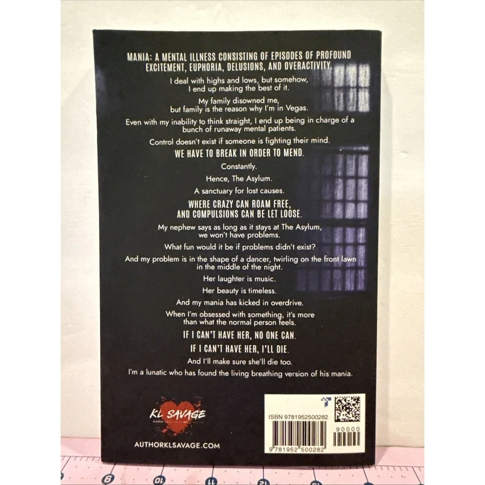 Lunatic Ruthless Asylum Book #1 Paperback By KL Savage